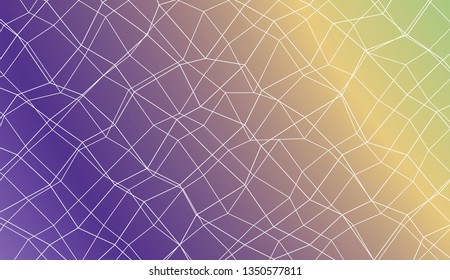 Decorative pattern with polygonal mesh style. For textures or wallpaper. Vector illustration. Creative gradient color