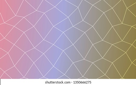 Decorative pattern with polygonal mesh style. For textures or wallpaper. Vector illustration. Creative gradient color