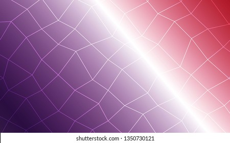 Decorative pattern with polygonal mesh style. For your home interior wallpaper, fashion print. Vector illustration. Creative gradient color