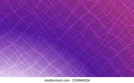 Decorative pattern with polygonal mesh style. For your home interior wallpaper, fashion print. Vector illustration. Creative gradient color