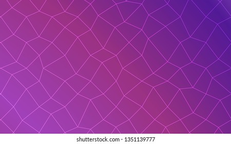 Decorative pattern with polygonal mesh style. For your home interior wallpaper, fashion print. Vector illustration. Creative gradient color