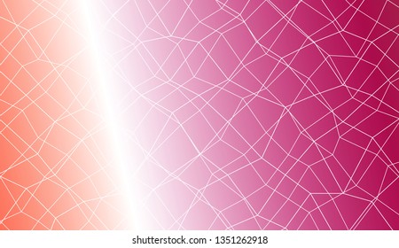 Decorative pattern with polygonal mesh style. For textures or wallpaper. Vector illustration. Creative gradient color