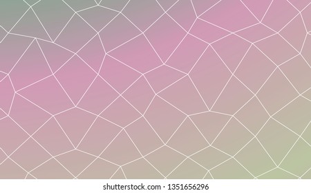 Decorative pattern with polygonal mesh style. For textures or wallpaper. Vector illustration. Creative gradient color