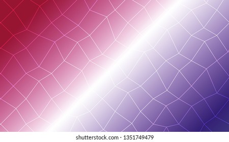 Decorative pattern with polygonal mesh style. For your home interior wallpaper, fashion print. Vector illustration. Creative gradient color