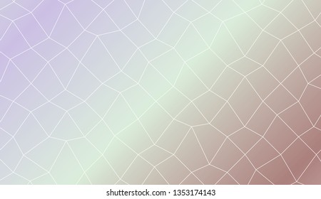 Decorative pattern with polygonal mesh style. For textures or wallpaper. Vector illustration. Creative gradient color