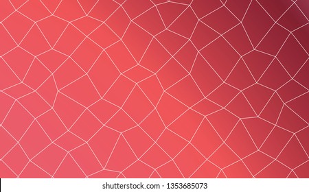 Decorative pattern with polygonal mesh style. For your home interior wallpaper, fashion print. Vector illustration. Creative gradient color