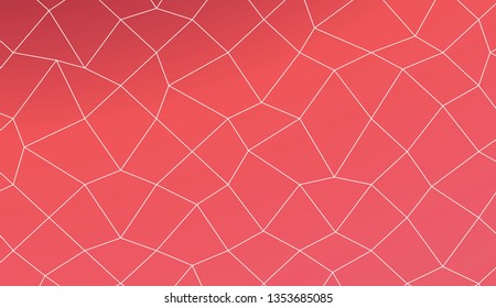 Decorative pattern with polygonal mesh style. For your home interior wallpaper, fashion print. Vector illustration. Creative gradient color