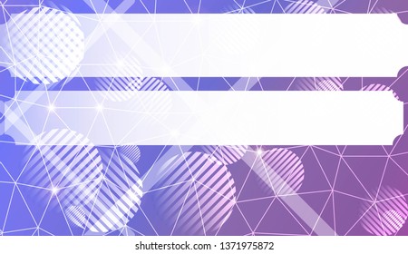 Decorative pattern with polygonal triangles style. line. circle. Background for your business project. Advert, template screen. Vector illustration. Creative gradient color