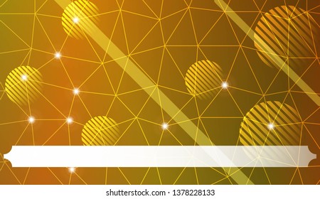 Decorative pattern with polygonal triangles style. line. circle. Background for your business project. Advert, template screen. Vector illustration. Creative gradient color
