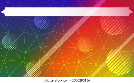 Decorative pattern with polygonal pattern with triangles style. Decorative design for your idea. Vector illustration. Blurred Background, Smooth Gradient Texture Color