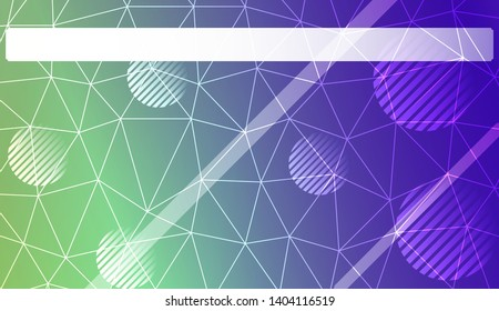 Decorative pattern with polygonal in triangles style, line, circle. Presentation design for your idea. Vector illustration. Blurred Background, Smooth Gradient Texture Color