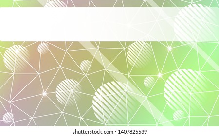 Decorative pattern with polygonal in triangles style, line, circle. Presentation design for your idea. Vector illustration. Blurred Background, Smooth Gradient Texture Color