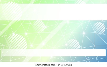 Decorative pattern with polygonal in triangles style, line, circle. Presentation design for your idea. Vector illustration. Blurred Background, Smooth Gradient Texture Color