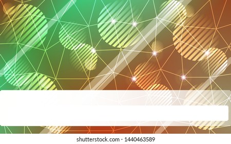 Decorative pattern with polygonal pattern with triangles style. Decorative design for your idea. Vector illustration. Blurred Background, Smooth Gradient Texture Color