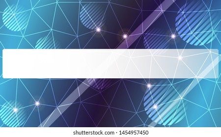 Decorative pattern with polygonal pattern with triangles style. Decorative design for your idea. Vector illustration. Blurred Background, Smooth Gradient Texture Color