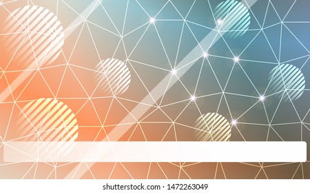 Decorative pattern with polygonal pattern with triangles style. Decorative design for your idea. Vector illustration. Blurred Background, Smooth Gradient Texture Color