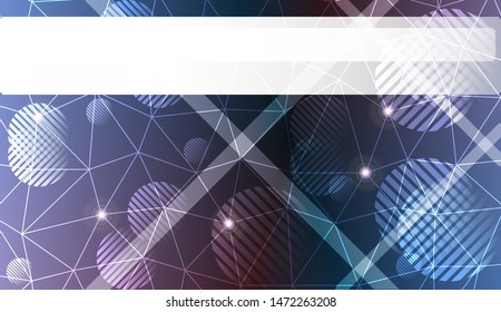 Decorative pattern with polygonal pattern with triangles style. Decorative design for your idea. Vector illustration. Blurred Background, Smooth Gradient Texture Color