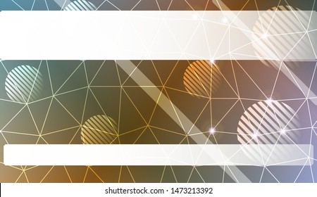 Decorative pattern with polygonal pattern with triangles style. Decorative design for your idea. Vector illustration. Blurred Background, Smooth Gradient Texture Color