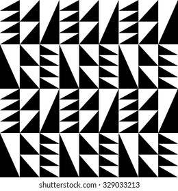 Decorative pattern of repeating triangles