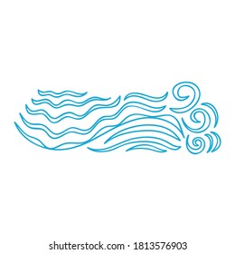 Decorative pattern sea element. Vector illustration