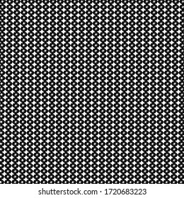 Decorative pattern with small rounded shapes aligned and positioned next to each other. Graphics in black and white.