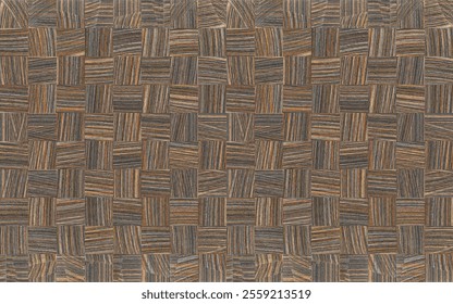 decorative pattern with striped and checkered wood texture in beige, bluish grey, brown and anthracite colors