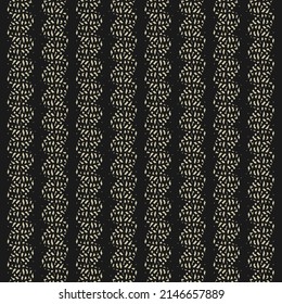 Decorative pattern with stripes, curls and zigzags. Black and white geometric tapestry. Abstract vector.
