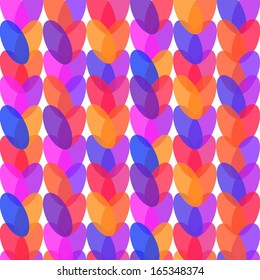 decorative pattern with stylized hearts
