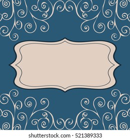 Decorative pattern text background.  