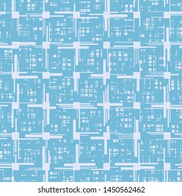 Decorative pattern with textured squares. Endless geometric background. 
