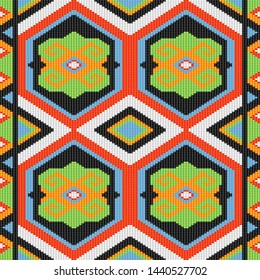 decorative pattern that takes the Dayak pattern of Kalimantan Indonesia Borneo Archipelago