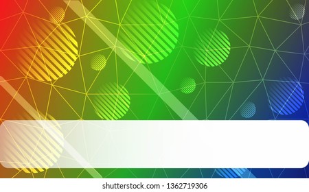 Decorative pattern with triangles, line, circle, space for text style. For textures or wallpaper. Vector illustration. Creative gradient color.