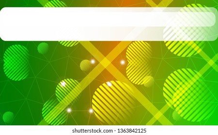Decorative pattern with triangles, line, circle, space for text style. Decorative design for your idea. Vector illustration. Blurred Background, Smooth Gradient Texture Color