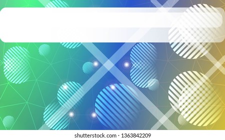 Decorative pattern with triangles, line, circle, space for text style. For textures or wallpaper. Vector illustration. Creative gradient color.