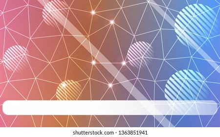 Decorative pattern with triangles, line, circle, space for text style. For your home interior wallpaper, fashion print. Vector illustration. Abstract Gradient Soft Colorful Background