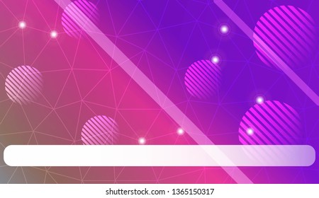 Decorative pattern with triangles, line, circle, space for text style. Decorative design for your idea. Vector illustration. Blurred Background, Smooth Gradient Texture Color