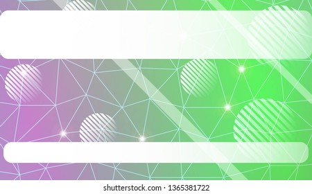 Decorative pattern with triangles, line, circle, space for text style. For textures or wallpaper. Vector illustration. Creative gradient color.