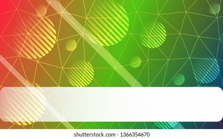 Decorative pattern with triangles, line, circle, space for text style. Decorative design for your idea. Vector illustration. Blurred Background, Smooth Gradient Texture Color