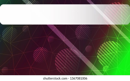 Decorative pattern with triangles, line, circle, space for text style. For textures or wallpaper. Vector illustration. Creative gradient color.