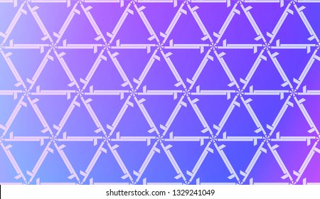 Decorative Pattern With Triangles Style. Blurred Gradient Background. Bright Color. For Banner Template, Flyer, Invitation Card. Vector Illustration.