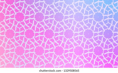 Decorative Pattern With Triangles Style. Blurred Gradient Background. Bright Color. For Banner Template, Flyer, Invitation Card. Vector Illustration.