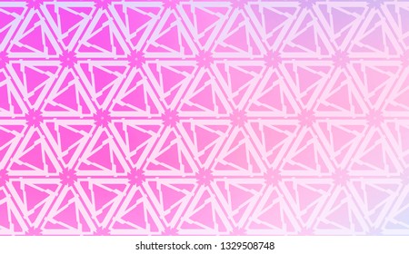 Decorative Pattern With Triangles Style. Blurred Gradient Background. Bright Color. For Banner Template, Flyer, Invitation Card. Vector Illustration.