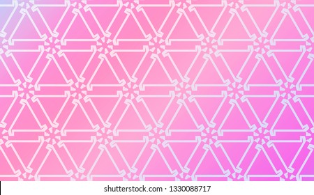 Decorative Pattern With Triangles Style. Blurred Gradient Background. Bright Color. For Banner Template, Flyer, Invitation Card. Vector Illustration.