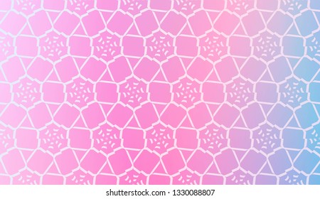 Decorative Pattern With Triangles Style. Blurred Gradient Background. Bright Color. For Banner Template, Flyer, Invitation Card. Vector Illustration.