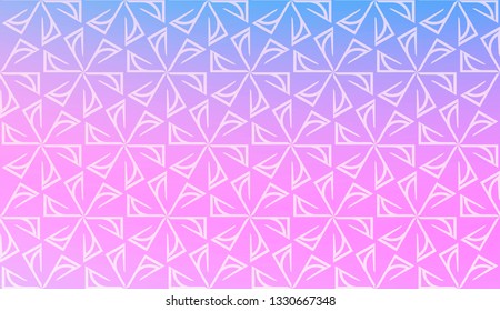 Decorative Pattern With Triangles Style. Blurred Gradient Background. Bright Color. For Banner Template, Flyer, Invitation Card. Vector Illustration.