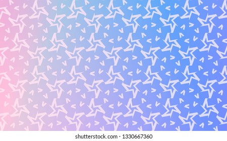 Decorative Pattern With Triangles Style. Blurred Gradient Background. Bright Color. For Banner Template, Flyer, Invitation Card. Vector Illustration.