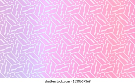 Decorative Pattern With Triangles Style. Blurred Gradient Background. Bright Color. For Banner Template, Flyer, Invitation Card. Vector Illustration.