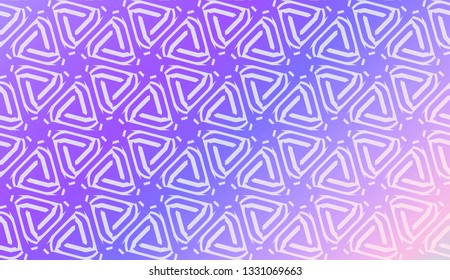 Decorative Pattern With Triangles Style. Blurred Gradient Background. Bright Color. For Banner Template, Flyer, Invitation Card. Vector Illustration.