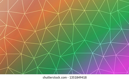Decorative pattern with triangles style. Decorative design for your idea. Vector illustration. Blurred Background, Smooth Gradient Texture Color