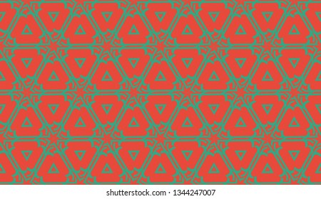 Decorative pattern with triangles style. Vector illustration. For fashion print, scrapbooking page, flyer design